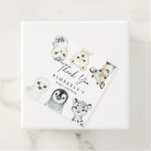 リトルアークティックベビーシャワーメッセージカード フェイバータグ (インサイチュ)