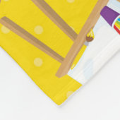 リトルアーティストパターン フリースブランケット (角)