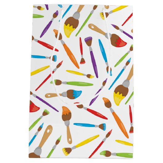 リトルアーティストパターン ミディアムペーパーバッグ (裏面)