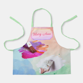 リトルアーティス絵を描トとブラシセット エプロン