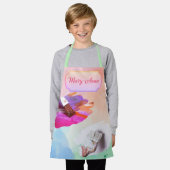 リトルアーティス絵を描トとブラシセット エプロン (着用した状態)