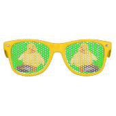 リトルイエローアクリングキッズサングラスおもしろい キッズサングラス (正面)