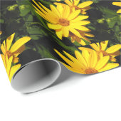 リトルイエローサンフラワーラッピング紙 ラッピングペーパー (ロールコーナー)