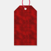 リトルイエロー（昆虫）マルハナバチフェアリー人形オンレッドベルベット ギフトタグ (裏面)