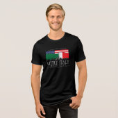 リトルイタリアのデンバークラシックロゴBLACK トライブレンドＴシャツ (正面全面)
