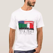リトルイタリアのデンバークラシックロゴWHITE Tシャツ (正面)