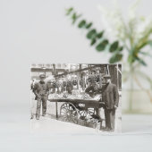 リトルイタリアのフードカート, 1908 ポストカード (スタンド正面)