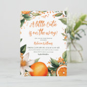 リトルイタリアンかわいこちゃんオレンジシトラスベビーシャワー 招待状 (スタンド正面)