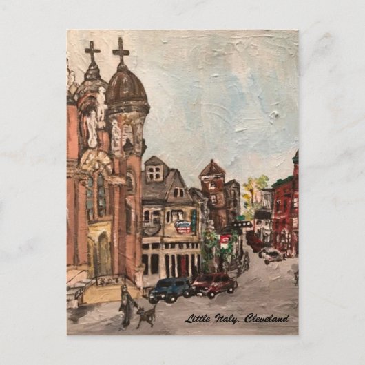 リトルイタリア,クリーブランド絵画・オハイオのポストカード ポストカード (正面)