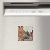 リトルイタリア、クリーブランド絵画・オハイオ州の磁石 マグネット (インサイチュ (食洗機))