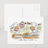 リトルイタリア、ニューヨーク ポストカード (正面/裏面)