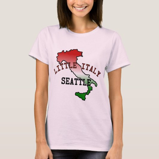 リトルイタリーシアトル Tシャツ (正面)