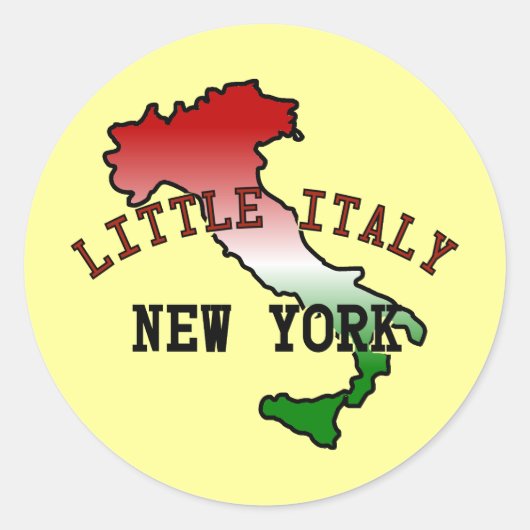 リトルイタリー ニューヨーク ラウンドシール (正面)