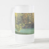 リトルインディアンゴルディすりガラス製ビールマグ フロストグラスビールジョッキ (正面左)