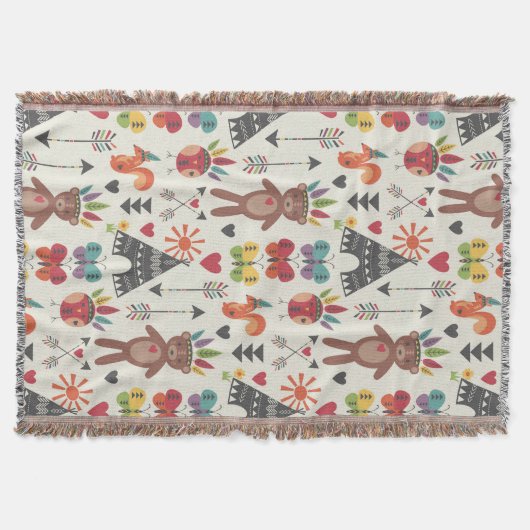リトルインディアンブランケット スローブランケット (正面)