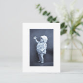 リトルイースターダックガールヴィンテージ シーズンポストカード (スタンド正面)