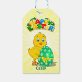 リトルイースターチキンマンガ ギフトタグ (裏面)