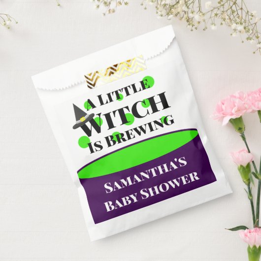 リトルウィッチがハロウィーンの赤ちゃんシャワーを醸造している フェイバーバッグ (封をした状態)