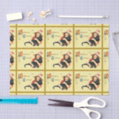 リトルウィッチとブラックキャットティッシュペーパー 薄葉紙 (クラフト)