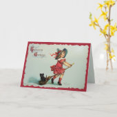 リトルウィッチガール カード (黄色い花)