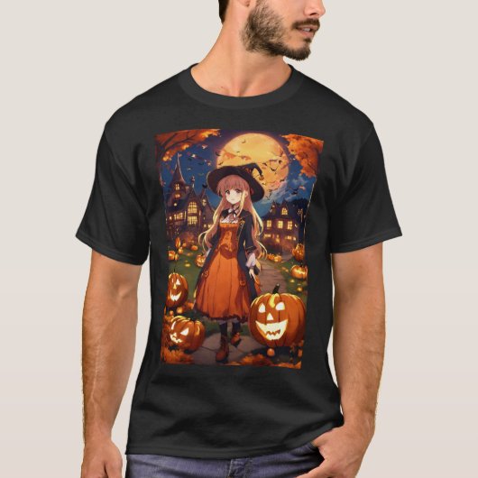 リトルウィッチハロウィーンヴィンテージ Tシャツ (正面)