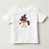 リトルウィッチハロウィーン誕生日パーティー トドラーTシャツ (正面)