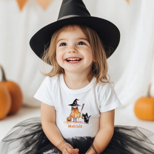 リトルウィッチハロウィーン誕生日パーティー トドラーTシャツ