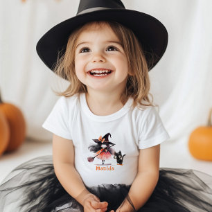リトルウィッチハロウィーン誕生日パーティー トドラーTシャツ