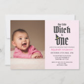 リトルウィッチ1歳の誕生日 招待状 (正面)