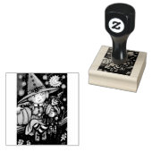 リトルウィッチ&ラグドールハロウィーンゴムスタンプ ラバースタンプ (押印)