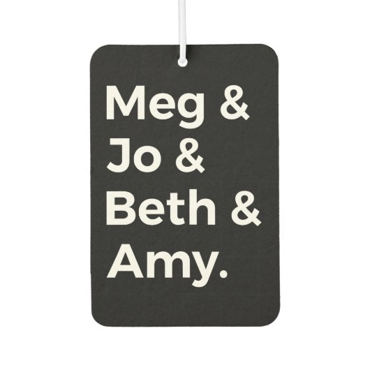 リトルウィメンズキャラクターI カーエアーフレッシュナー (正面)