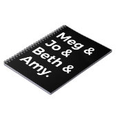 リトルウィメンズキャラクターI ノートブック (左側)