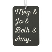 リトルウィメンズキャラクターII カーエアーフレッシュナー (裏面)