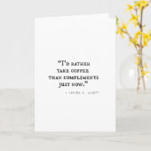 リトルウィメンズ引用文 カード (黄色い花)