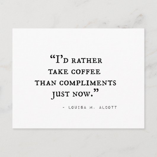 リトルウィメンズ引用文 ポストカード (正面)