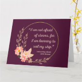 リトルウィメンズ引用文I – かわいいスタイル カード (黄色い花)