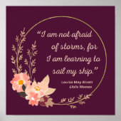 リトルウィメンズ引用文I – かわいいスタイル ポスター (正面)