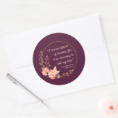 リトルウィメンズ引用文I – かわいいスタイル ラウンドシール (封筒)