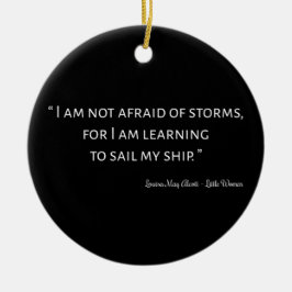 リトルウィメンズ引用文I -クラシックスタイル セラミックオーナメント