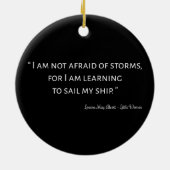 リトルウィメンズ引用文I -クラシックスタイル セラミックオーナメント (裏面)