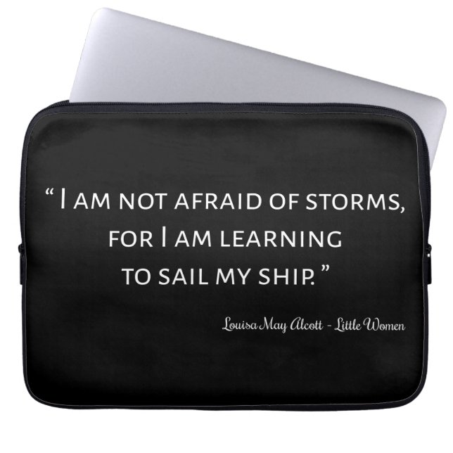 リトルウィメンズ引用文I -クラシックスタイル ラップトップスリーブ (正面)