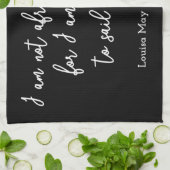 リトルウィメンズ引用文I – 手書きスタイル キッチンタオル (折り畳み)