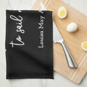 リトルウィメンズ引用文I – 手書きスタイル キッチンタオル (四つ折り)