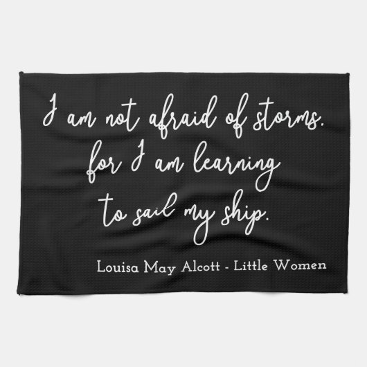 リトルウィメンズ引用文I – 手書きスタイル キッチンタオル (横)