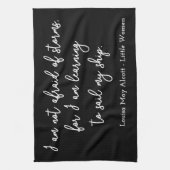 リトルウィメンズ引用文I – 手書きスタイル キッチンタオル (縦)