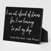 リトルウィメンズ引用文I – 手書きスタイル フォトプラーク (側面)