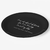 リトルウィメンズ引用文I – 手書きスタイル ペーパープレート (アングル)