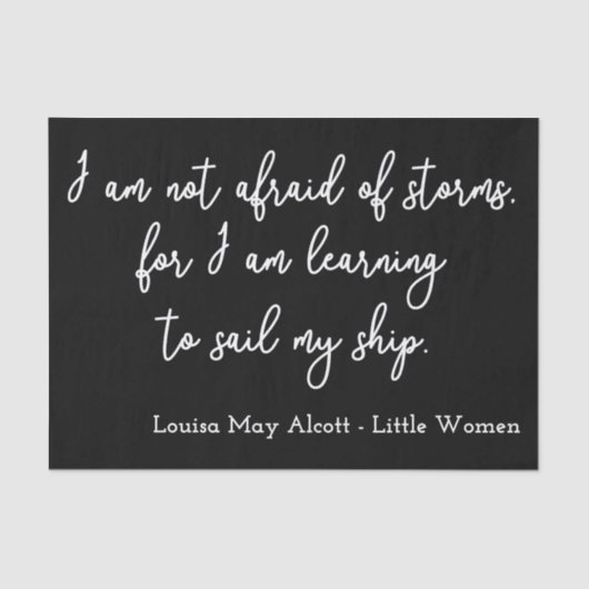 リトルウィメンズ引用文I – 手書きスタイル 薄葉紙 (正面)