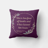 リトルウィメンズ引用文II – かわいいスタイル クッション (裏面)