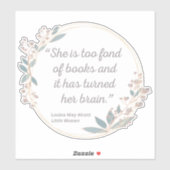 リトルウィメンズ引用文II – かわいいスタイル シール (シート)